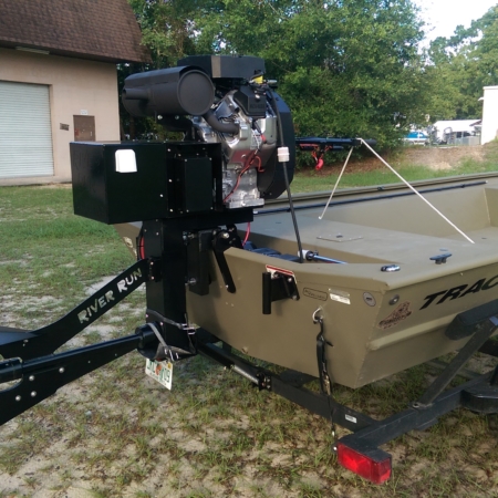 37 HP Surface Drive Outboard Mud Motor - RiverRunMarine