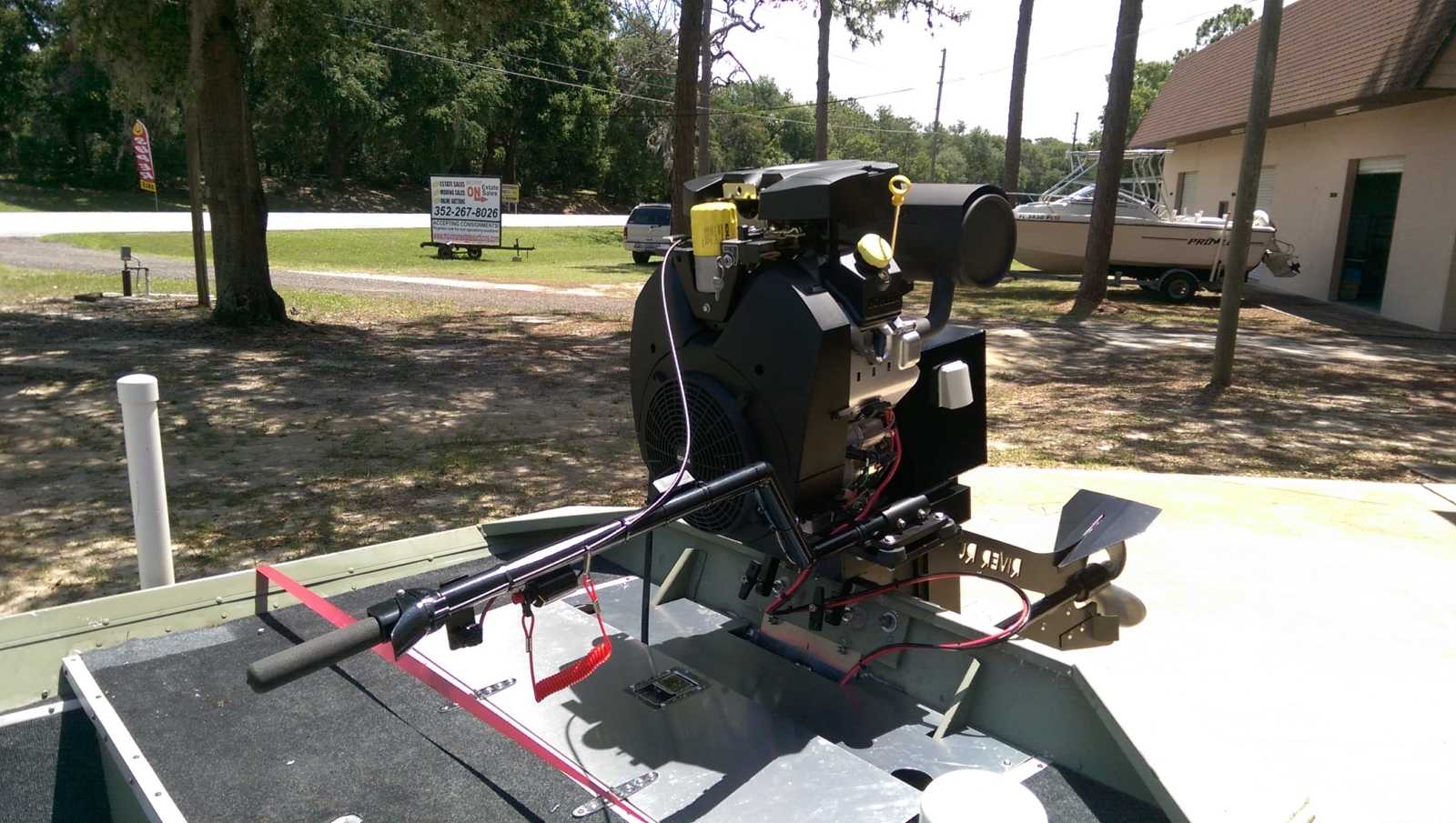37 HP Surface Drive Outboard Mud Motor RiverRunMarine